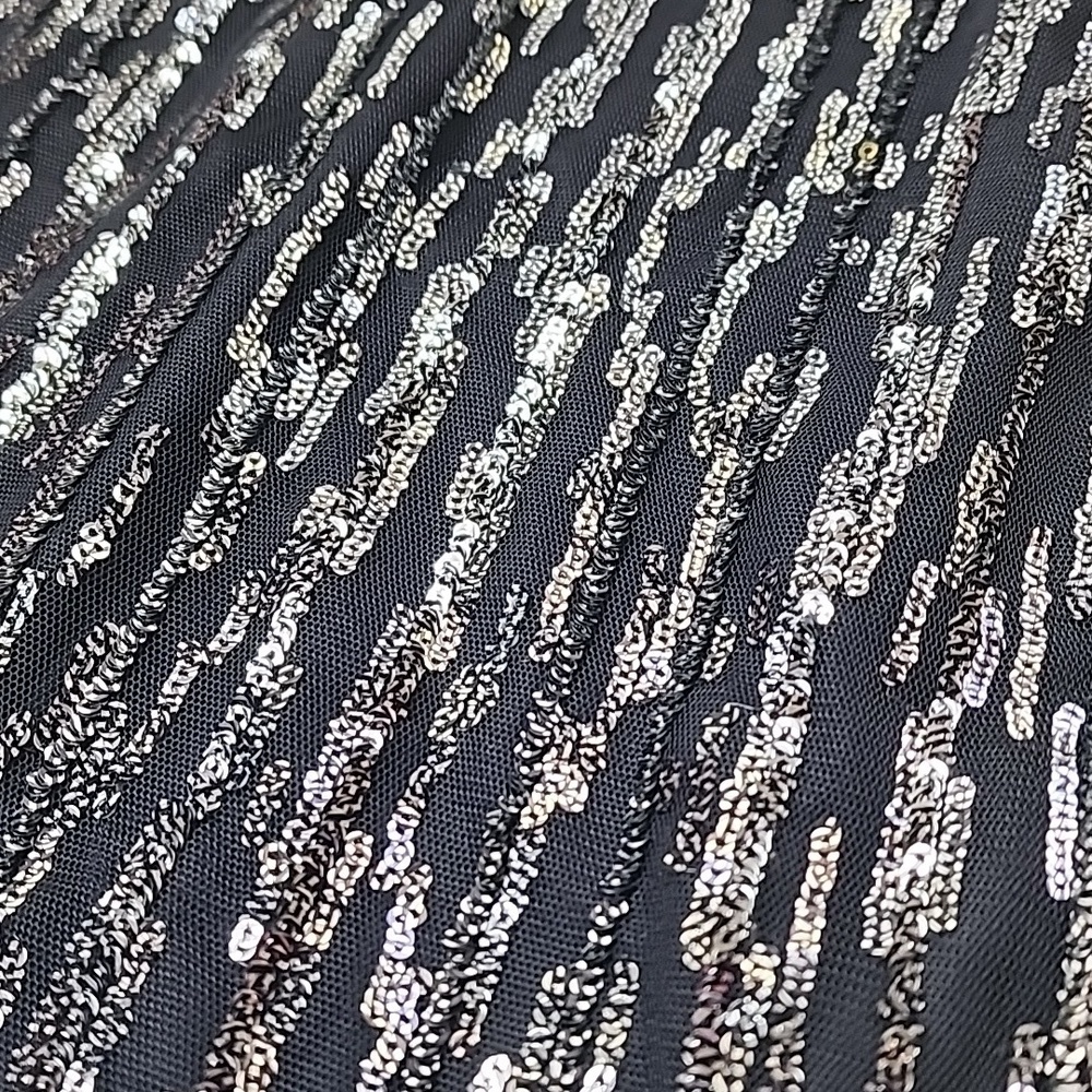 Worthington Sleeveless Black Glam Sequin Tank Top Holiday Party New Year's Eve - Picture 2 of 7